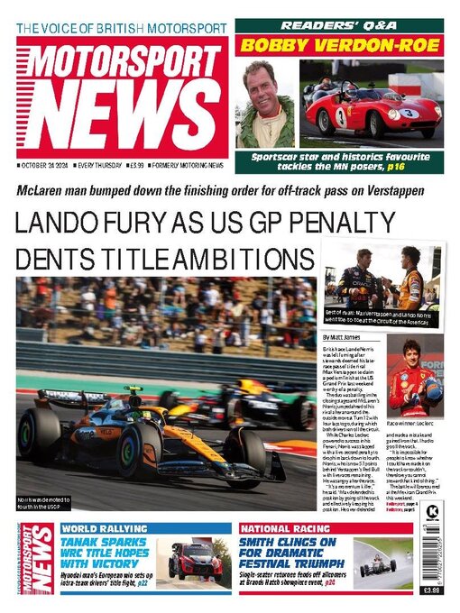 Title details for Motorsport News by Kelsey Publishing Ltd - Available